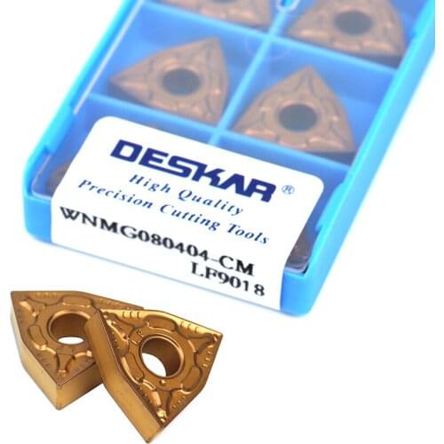 10pcs WNMG080404 WNMG080408 WNMG080412 CM CQ MT LF9018 CNC lathe tool Tungsten carbide blade Metal cutting insert for steel part