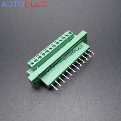 12poles Plug Terminal Blocks PCB Connector Panel 5.08mm pitch male female straight pin With Screw Lock DFK-MSTB 0710277 50sets