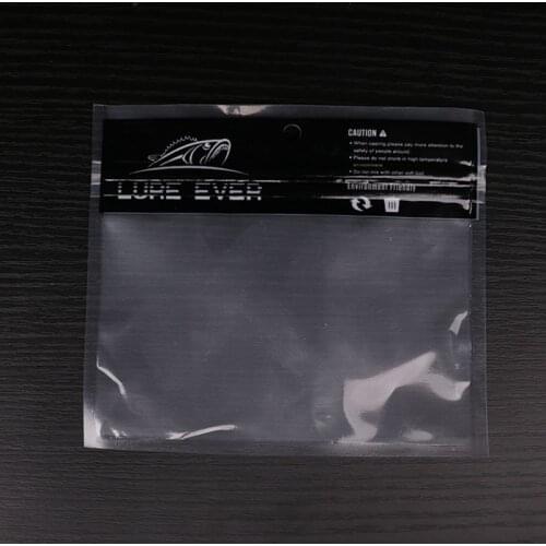 14x12CM 100PCS Fishing Lures Bag Ziplock Self Seal Zipper Plastic Bag, Ziplock Zip Lock Bag Fishing Package