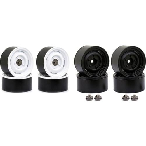 4Pcs Metal 1.9 Beadlock Wheel Rim Hub for 1/10 RC Crawler Car Axial SCX10 90046 Traxxas TRX4 RC4WD D90 Redcat