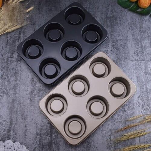 6 Modules quality carbon steel Mould cup layer cake Baking tools Non stick baking tray cake decorating tools skeleton molds-A