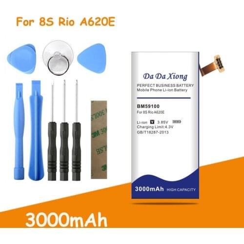 Free shipping 3000mAh BM59100 Phone Battery for HTC Windows Phone 8S Rio A620E A620T A620D Replacement batteries + free tools