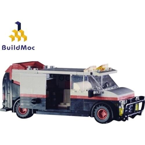 Buildmoc City Police Station Super-Car Van Team Truck House Vehicle Building Block Bricks Car Toys For Children Christmas Gifts