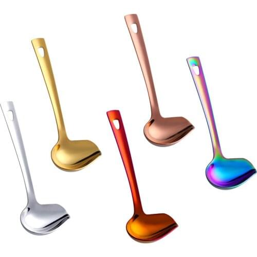 Household Kitchenware 304 Stainless Steel Oil Spoon New Thick Soup Spoon Kitchen Utensils Oil Spoon