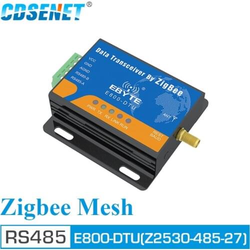 CC2530 Zigbee Module RS485 2.4GHz 500mW Mesh Network Ad Hoc Network 2.4GHz Zigbee rf Transceiver E800-DTU(Z2530-485-27)