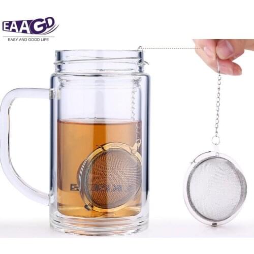 Tea Infuser Stainless Steel Mesh Tea Balls with Brush - Durable and Rust Resistant for home
