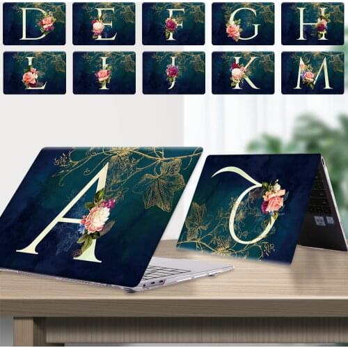 Laptop Case for Huawei MateBook (14/D14 2020/D15 2020)/Honor MagicBook (14/15/Pro 16.1) - Flower Letter Series Hard Shell Case