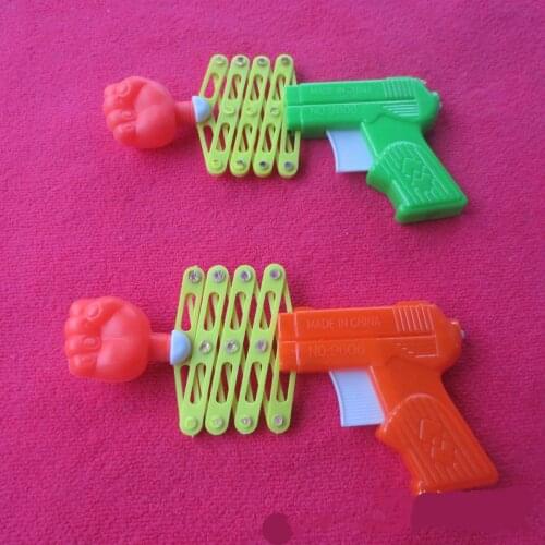 Kids birthday party supply gift favors Telescopic fist gun spring gun magic toys for girl boy souvenirs WYQ