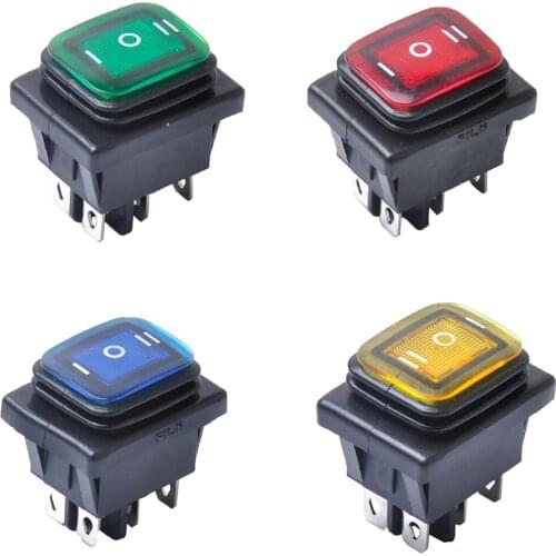 Dolity 4 Pieces 6 Pin On-Off-On Car Boat Rocker Toggle Switch Waterproof
