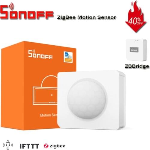 Itead SONOFF SNZB-03 ZigBee Motion Sensor Alert Notification Via e-WeLink App Work with SONOFF ZigBee Bridge eWeLink APP IFTTT