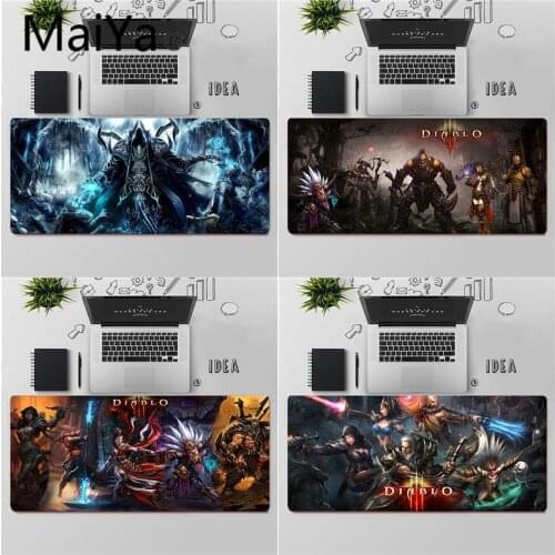 Maiya Top Quality Diablo 3 Silicone large small Pad to Mouse Game Free Shipping Large Mouse Pad Keyboards Mat