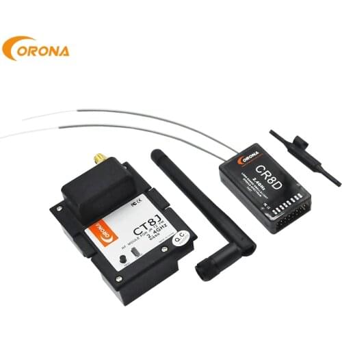 Corona 2.4Ghz JR Graupner Module & Rx Combo Kit CR8D+CT8J V2 DSSS