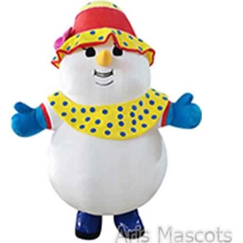 Adult Inflatable Snowman Mascot Costume for Event Party Inflatable Snowman Costume for Entertainment Carnival Costumes Mascota
