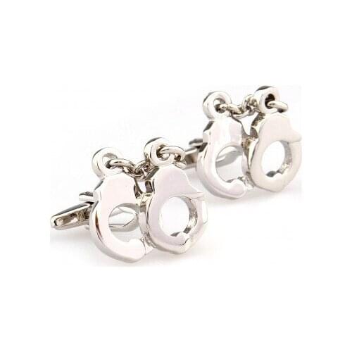 Handcuffs Cufflink Cuff Link 15 Pairs Wholesale Free Shipping