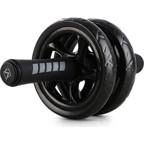 New Keep Fit Wheels No Noise Super Mute Double Abdominal Wheel Ab Roller For Exercise Fitness Equipment