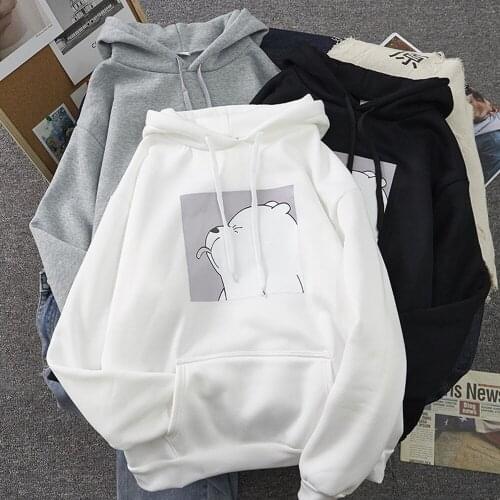 2020 Autumn Harajuku Casual Korean Pullovers Tops Women Hoodies Oversized Print Pocket Sweaters Hooded