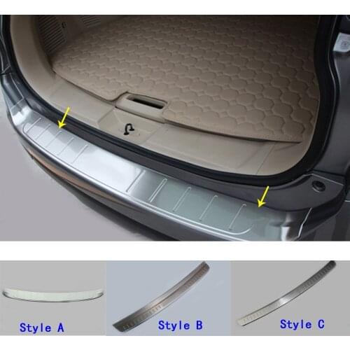 Car External Rear Bumper Panel Trunk Trim Cover Stainless Steel Plate Pedal For Nissan X-Trail XTrail T32/Rogue 2014 2015 2016