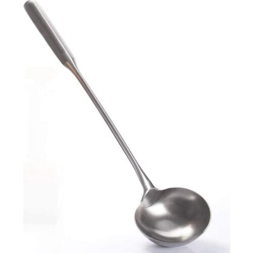 Soup Ladle, Wok Spatula,the Longer Handle Shovel Spoon Rustproof, Heat Resistance, Integral Forming Durable Stainless