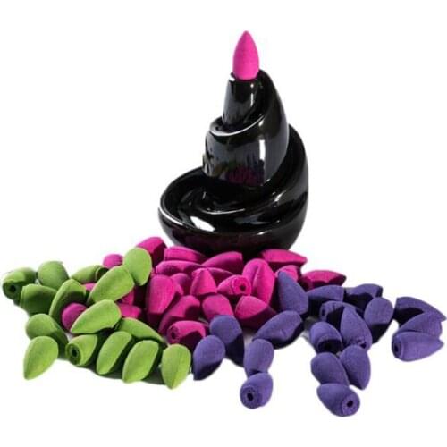 Practical Air Freshener Natural Tower Incense Sandalwood Air Purifying Backflow Incense Natural 20pcs/bag