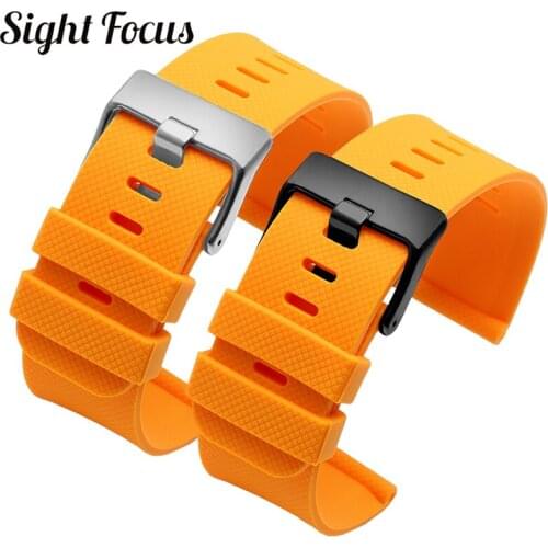 24mm Rubber Watchband For Suunto TRAVERSE Series Alpha Spartan Silicone Watch Strap Essential Band suunto 9 watch strap suunto 7