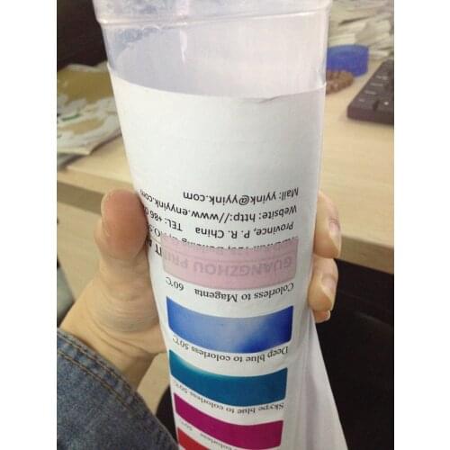 Reversible temperature ink, heat sensitive magic ink, Screen printing ink, 60 degree colorless change to megenta