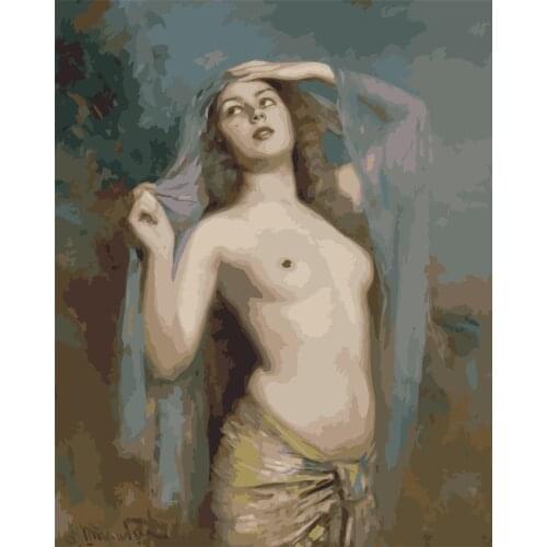 Somnus Hello Paint By Number No Frame For Adults Hand Painted Painting Art Gift Diy Coloring By Numbers Kits Home Decoration