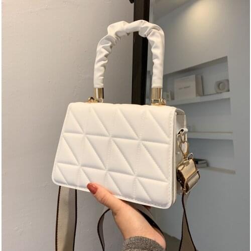 Female Tote Bag Retro Fashion New PU Leather Top-Handle Bags Womens Designer Handbag Lock Travel Shoulder Messenger Bag