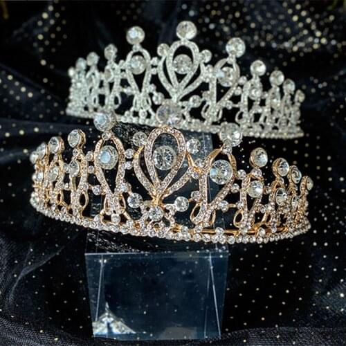 Bridal Crown Headdress Rhinestone Super Fairy Princess Korean Wedding Dress Accessories Crown Travel Shooting Headband HQ0131