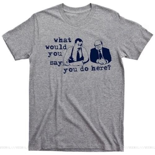 The Office Space UK Bobs TPS Report Dunder Mifflin Inc Movie Blu Ray T-Shirt Cotton Cool Tops O Neck Tee Shirt
