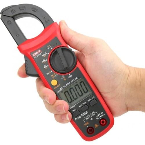 UNI-T UT202A+ Handheld Mini Automatic Range True RMS Clamp Meter for Voltage Current Resistance Capacitance Testing