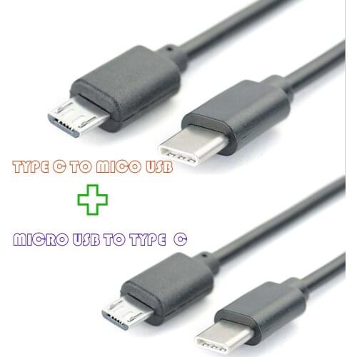 USB 3.1 Type-C To Micro-B Micro USB Charging Data Transfer otg Adapter charger Cable cord Micro-B Micro USB to type-c USB-C