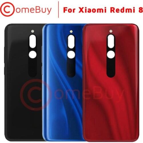 For Xiaomi Redmi 8 Battery Cover Back Housing Rear Door Case Redmi8 Mobile Phone Back Cover Replace For Redmi 8 Battery Cover