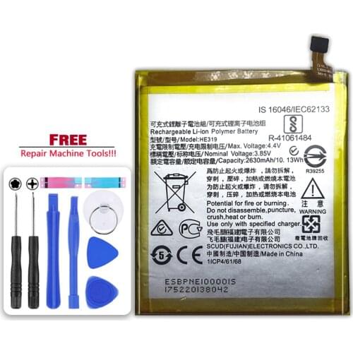 Replacement Battery HE319 2630mAh For Nokia 3 Nokia3 TA-1020 1028 1032 1038 Mobile Phone Li-polymer Batteries