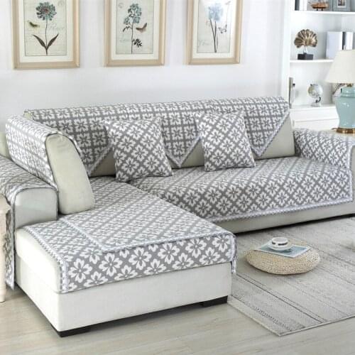 Jacquard Sofa Covers Sofa Towel Cotton Linen Fabric Four Seasons Couch Cover Corner Sofa Protection Case For Living Room Decor