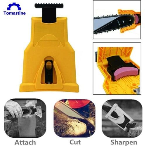 1 pcs Saw Chain Sharpener Teeth Sharpener Bar-Mounted Fast Grinding Electric Power Chainsaw Chain Sharpener Maintain Tools