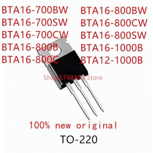 10PCS BTA16-700BW BTA16-700SW BTA16-700CW BTA16-800B BTA16-800C BTA16-800BW BTA16-800CW BTA16-800SW BTA16-1000B BTA12-1000B