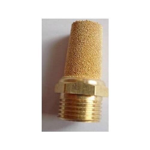 100Pcs Sintered Brass Pneumatic Noise Silencer Muffler M5