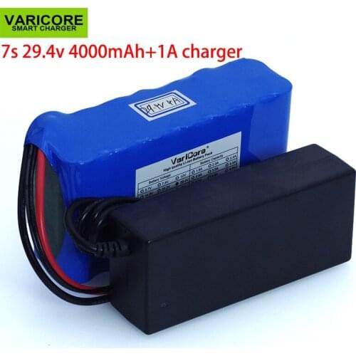 24V 4Ah 7S2P 18650 Battery li-ion battery 29.4v 4000mAh electric bicycle moped /electric/lithium ion battery pack+2A Charger