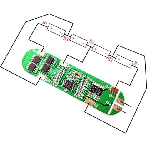 4S 14.8V 12A Li-ion Lithium Battery 18650 Charger Protection Board 16.8V
