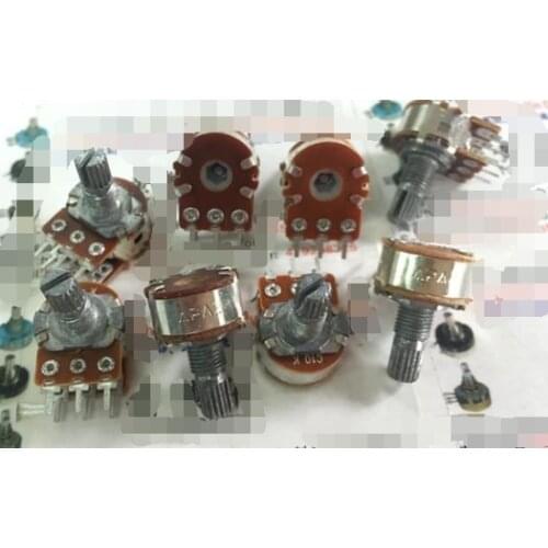 5pcs/lot APAI 148 double potentiometer C10K with a midpoint handle 15MM flower axis