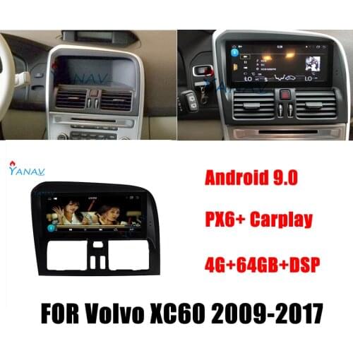 2 Din Android Head Unit Car Radio Stereo Receiver GPS Navigation For Volvo XC60 2009-2017 Multimedia DVD Player Touch Screen
