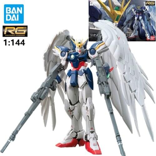 Bandai Rg 1/144 XXXG-00W0 Wing Gundam Zero Ew RG-17 0194380 Model Geassembleerd Anime Action Figure Speelgoed Toy