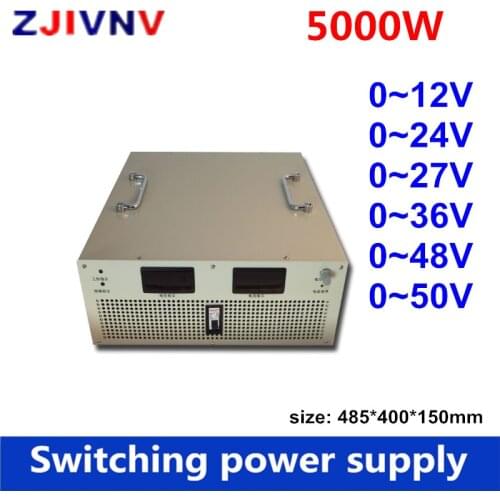5000W 12v/24V/36V/48V/50V adjustable current and voltage Switching power supply 110/220/380vac Laboratory test AC-DC