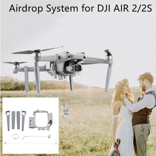 For Mavic DJI AIR 2/2S Airdrop System Drone Wedding Proposal Delivery Device Dispenser Thrower Air Dropping Transport Gift