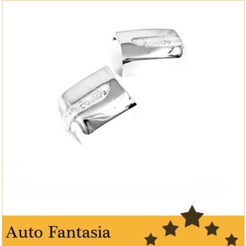 Chrome Side Mirror Cover with LED Side Blinker for Mercedes Benz W124 E Class