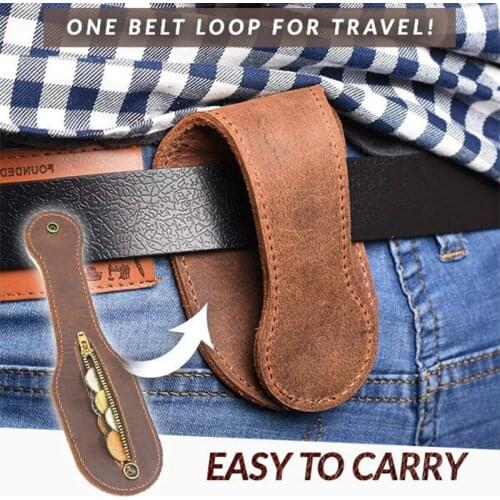 Men 100% Genuine Leather Coin Purse Outdoor Utility Self-Defense Multi-Tool Wallet High Quality Coin Purse Convenient to carry