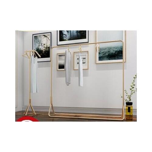 Clothing store new display rack wedding display rack men and women clothes floor hanger Nakajima bedroom side rack 008