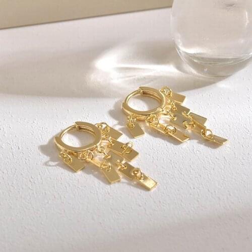 European American Style Metal Irregular Earrings Hip-hop Punk Fashion Personality Earrings Woman Party Jewelry Accessories