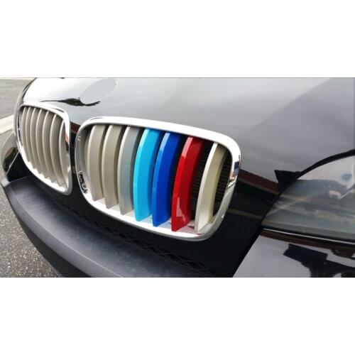 Grille Grill Trim Stripe for BMW X1 F48 X3 F25 X4 F26 X5 E70 F15 X6 E71 GT Upgrade Grill M Style