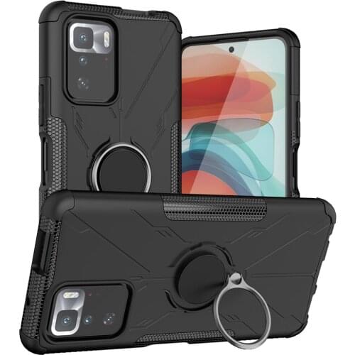 Fashion Ring Holder Armor ShockProof PC + TPU Xiaomi Poco X3 GT Case For Xiaomi Poco X3GT PocoX3 Protective Phone Bags